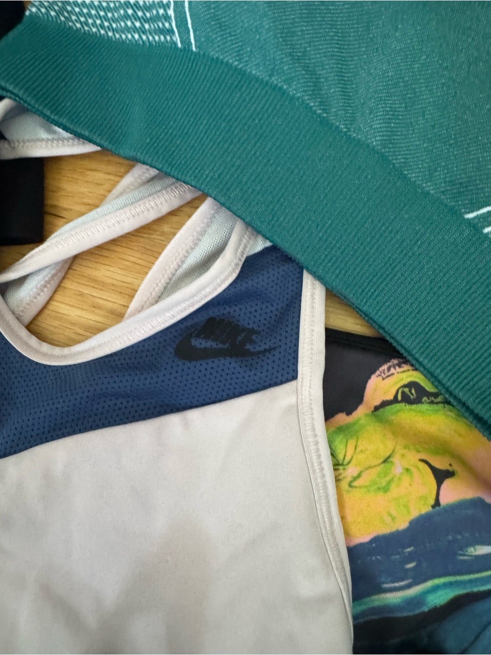 Nike Women's Sports Bra Bundle - Black, Bright Blue, Teal, White - Picture 6 of 8
